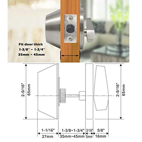 ULTRALOQ Latch 5 Smart Lock, Built- in WiFi 6 Fingerprint Door Handle Lock, Biometric Keyless Entry Door Lever with App, Digital Touchscreen Keypad, Smart Locks for Front Door, App