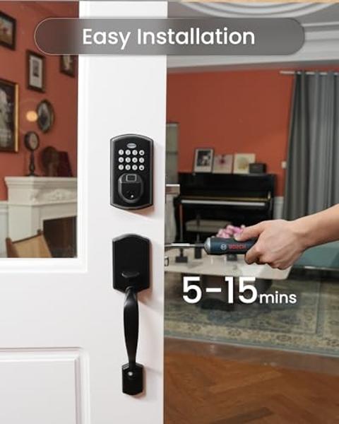SimpliSafe Smart Lock Series 2 (White) for The Gen 3 Home Security System