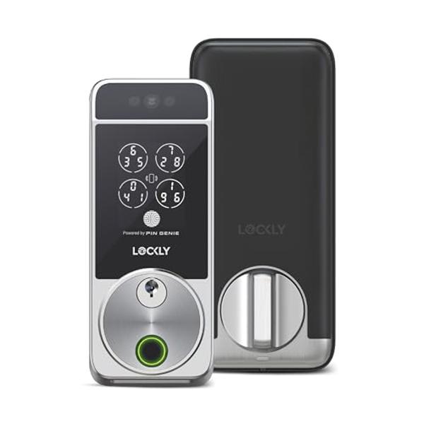 Smart Door Lock Deadbolt with Keypad: Keyless Entry Door Lock - Fingerprint Lock for Front Door - Electronic Lock with Bluetooth and APP Control - Waterproof IP66 for Outdoor
