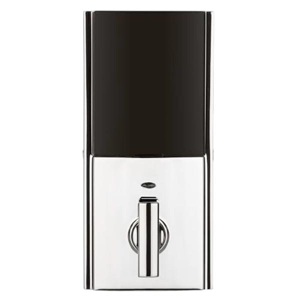 Kwikset 914 Contemporary Keypad SmartCode Electronic Deadbolt Smart Lock featuring SmartKey Security and ZigBee 3.0 Technology in Polished Chrome