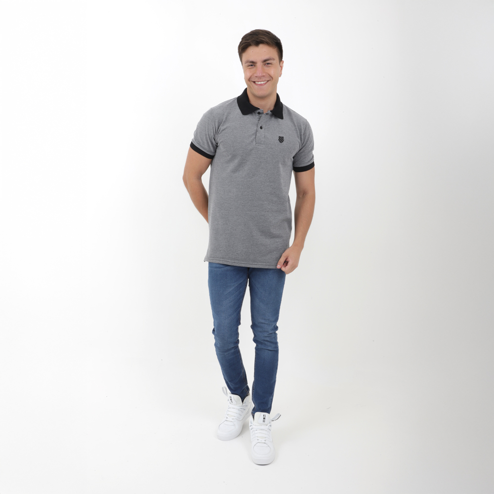 Playera Polo manga corta K-SWISS, para hombre