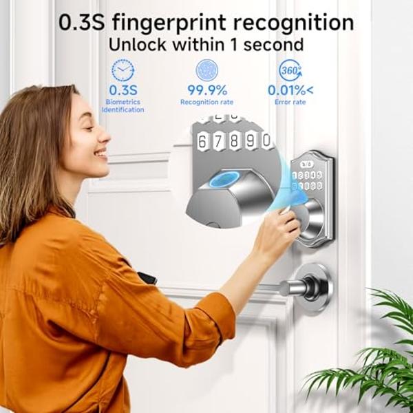 Honeywell Safes & Door Locks - Single Cylinder Front Door Deadbolt Lock Set - Anti-Bump Resistant Dead Bolt Lock for Exterior Doors with 2 Entry Keys - Polished Brass - 3 x 5 x 8.5