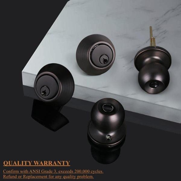 Smart Door Lock with Handle, Keyless Entry Digital Lock for Front/Interior Door,Fingerprint Exterior Locks, Electronic Deadbolt with Keypad,Biometric Door Knob,Smart Locks for Home