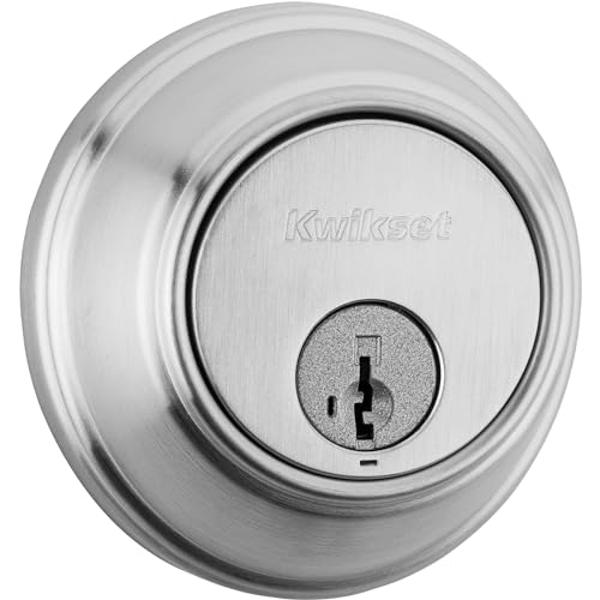 Kwikset 780 Satin Chrome Deadbolt Lock With SmartKey Security - View #12