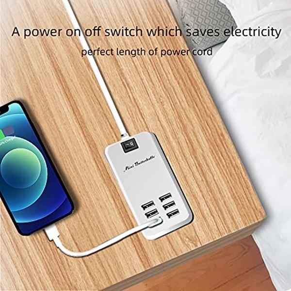 European Plug Adapter, Unidapt US to UK Europe Power Strip for EU/UK/US with USB C and 4 USB Ports, 3 AC Outlets, Wall Mountable, 5ft Extension Cord, for Travel Cruise Ship Home