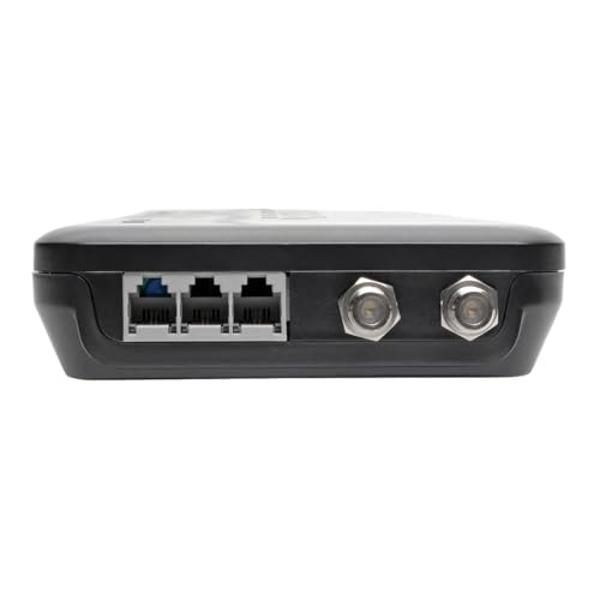 Tripp Lite TLP128TTUSBB 12 Outlet Surge Protector Power Strip, 2 USB Charging Ports, Tel/Modem/Coax Protection, 8ft Cord Right Angle Plug, Black, Lifetime Insurance & $150K Insuran