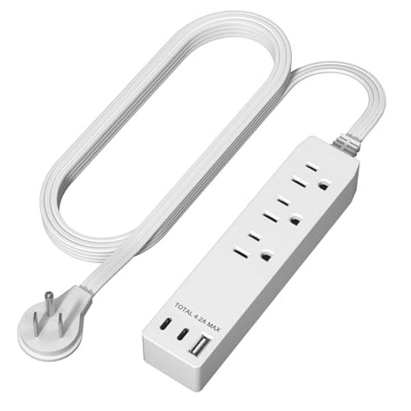 Tripp Lite TLP808B 8 Outlet Surge Protector Power Strip, 8ft Cord Right Angle Plug, Black, Lifetime Insurance