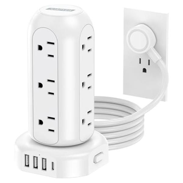 Tripp Lite Isobar ISOBLOK2-0 Heavy Duty Outlet Extender, Wall Power Strip Surge Protector, 2 Outlets, Direct Plug-in, White, Metal Power Strip, Industrial Garage Work Shop Bench