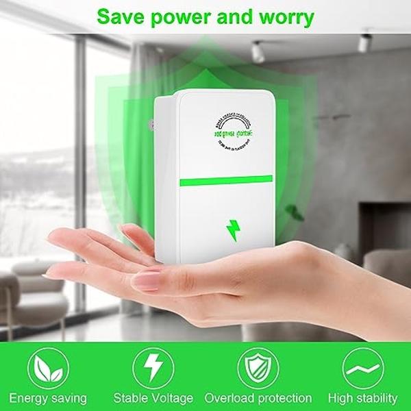 Stop Watt Energy Saving Device, Power Saver Pro X by Elon-Musk, Stopwatt Energy Savers Plug in, Electricity Saving Box, Pro Power Saver by Elon-Musk, Reduces Energy Costs, Stabiliz