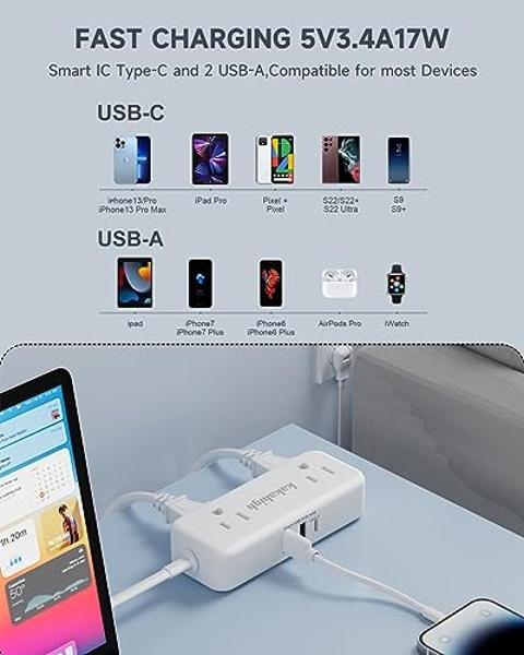 US to Japan Adapter, 1875W 2 Prong Extension Cord 5 FT with 180 Rotating Flat Plug, Type A Travel Adaptor for USA to Japanese Tokyo Canada Mexico Philippines Peru China Colombia