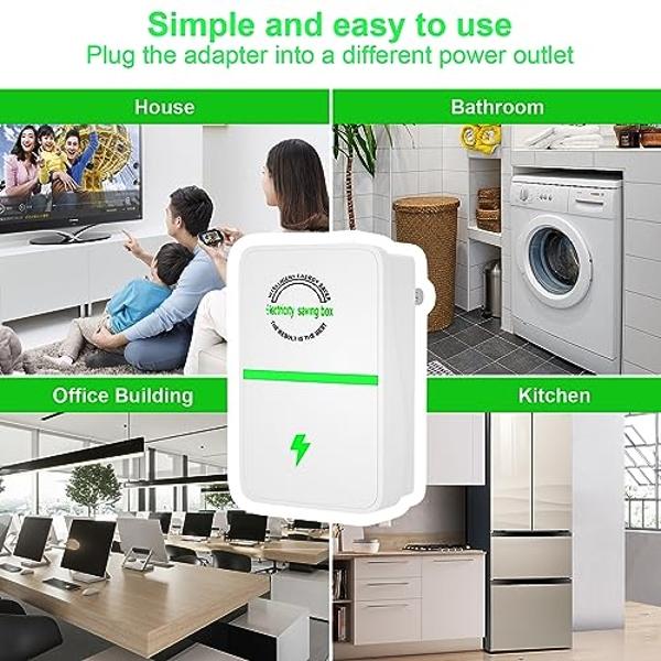 Stop Watt Energy Saving Device, Power Saver Pro X by Elon-Musk, Stopwatt Energy Savers Plug in, Electricity Saving Box, Pro Power Saver by Elon-Musk, Reduces Energy Costs, Stabiliz