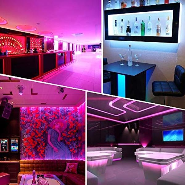 HEDYNSHINE 150ft LED Strip Lights,RGB Color Changing by 40key Remote and Phone, LED Strip Lights Music Sync,Smart LED Strip Lights for Bedroom 150feet