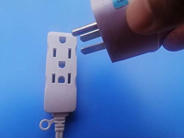 US to Japan Adapter, 1875W 2 Prong Extension Cord 5 FT with 180 Rotating Flat Plug, Type A Travel Adaptor for USA to Japanese Tokyo Canada Mexico Philippines Peru China Colombia