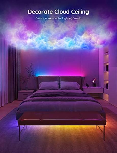 Govee Smart RGBIC LED Strip Lights 65.6ft, Alexa LED Light Strip Work with Google Assistant, Music Sync, DIY Multiple Colors on One Line, WiFi Color Changing Lights for Bedroom, Li