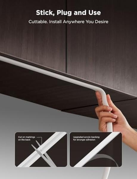 Govee TV LED Backlight, RGBIC Smart LED Strip Lights for 55-65 Inch TVs, Bluetooth and Wi-Fi APP Control, Works with Alexa & Google Assistant, Music Sync, 99+ Scene Modes, Adapter
