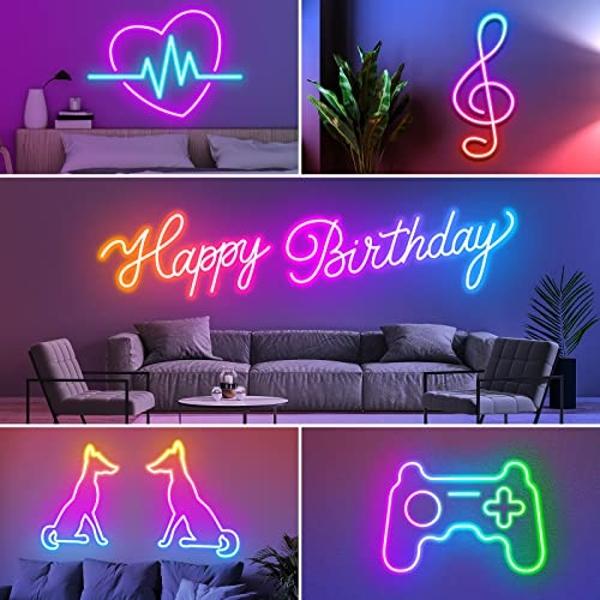 Govee Smart RGBIC LED Strip Lights 65.6ft, Alexa LED Light Strip Work with Google Assistant, Music Sync, DIY Multiple Colors on One Line, WiFi Color Changing Lights for Bedroom, Li