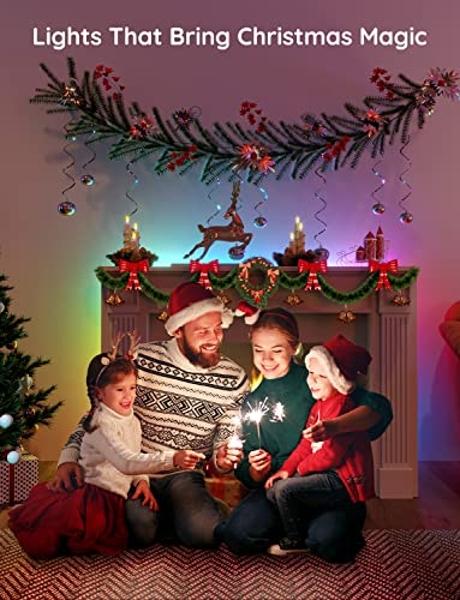 Govee TV LED Backlight, RGBIC Smart LED Strip Lights for 55-65 Inch TVs, Bluetooth and Wi-Fi APP Control, Works with Alexa & Google Assistant, Music Sync, 99+ Scene Modes, Adapter