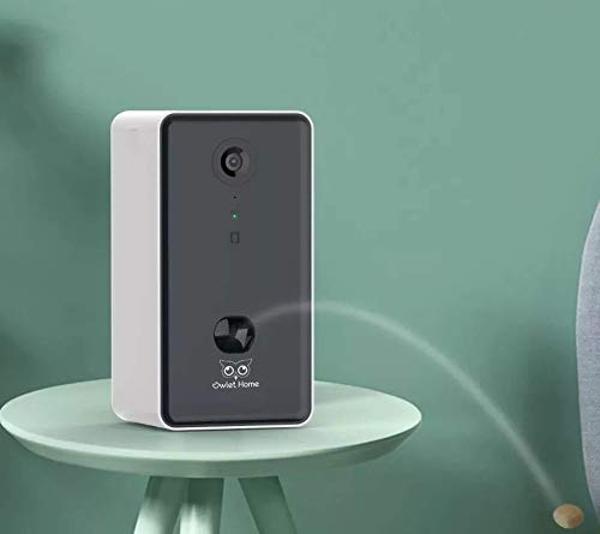 Owlet Home Pet Camera with Treat Dispenser/Tossing for Dogs/Cats, Smart Dog/Cat Camera, Free App, 2.4G & 5G WiFi, 1080P HD Live Video, Auto Night Vision, 2-Way Audio, Motion Alert,