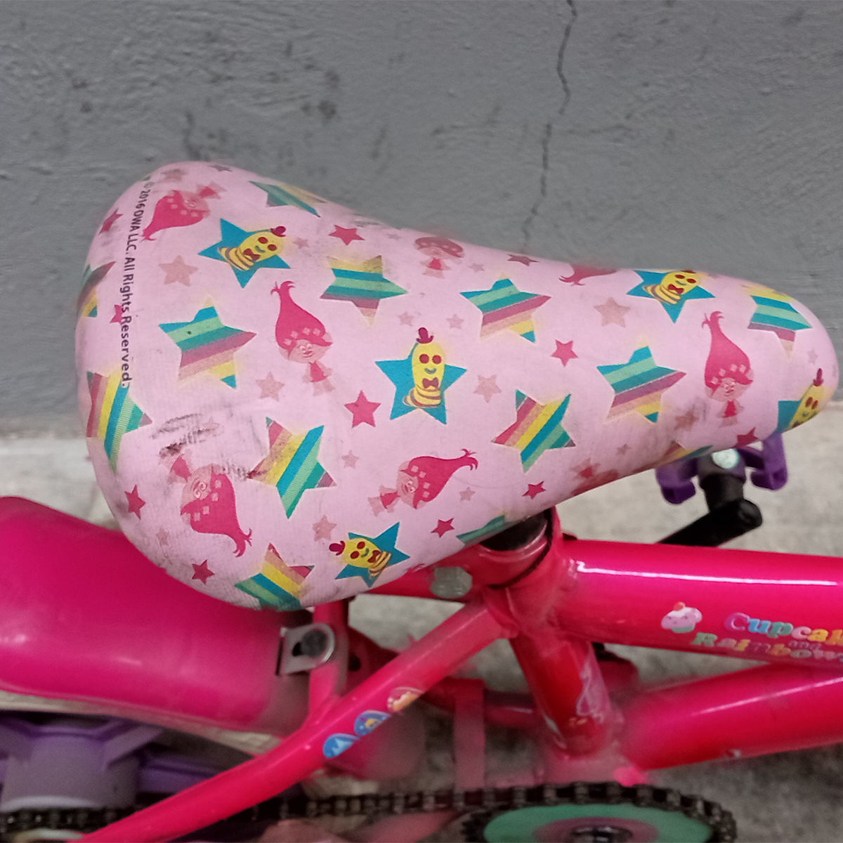 Bicicleta Veloci Reacondicionado Trolls R12 Rosa