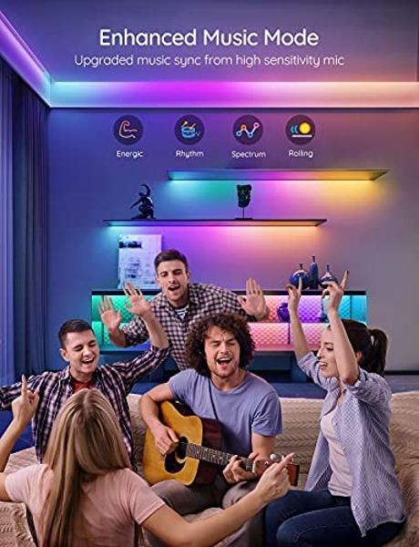 Govee RGBIC Pro LED Strip Lights, 32.8ft Color Changing Smart LED Strips, Works with Alexa and Google, Segmented DIY, Music Sync, WiFi and App Control, LED Lights for Bedroom,Home 