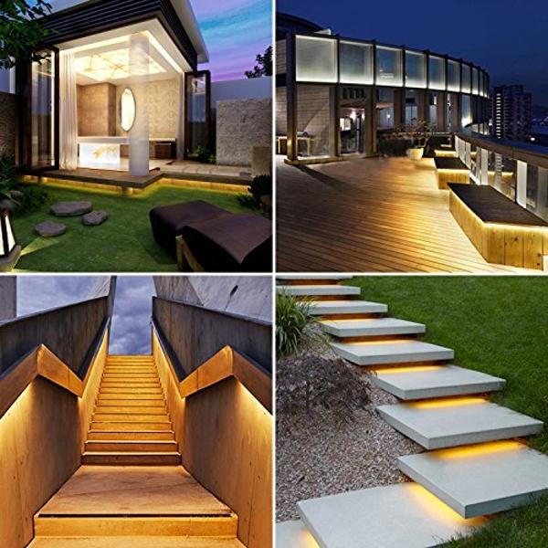 GUOTONG Warm White LED Strip Lights, Waterproof cuttable 300 SMD 2835 LED Tape, 6000K 16.4ft/5m 12V Flexible Ribbon, Kitchen Cabinet Lighting, Hotel, Club, Bar（No Power Supply