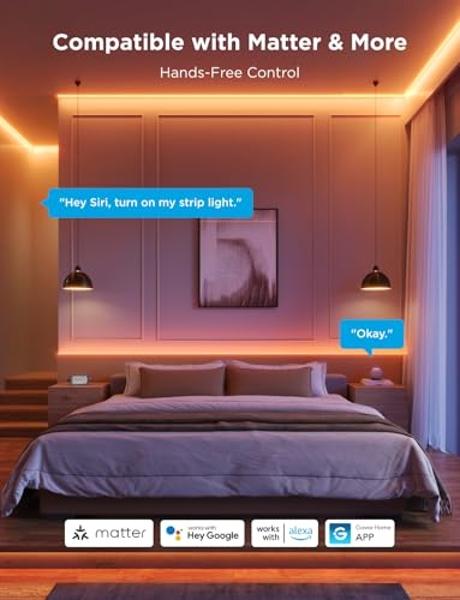 Nexillumi LED Lights for TV, 16.4 ft TV LED Backlight for 55-75 Inch, RGB LED Strip Lights Behind TV with APP Remote Control, Music Sync Smart Led Ambient Lighting for Bedroom Gami