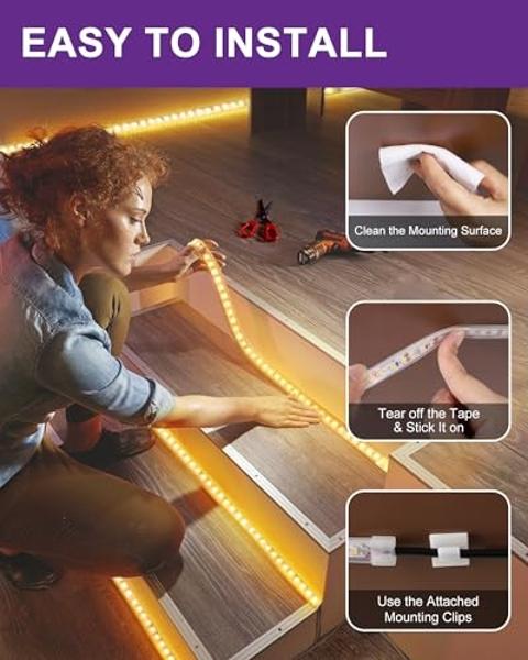 Govee RGBIC Pro LED Strip Lights, 32.8ft Color Changing Smart LED Strips, Works with Alexa and Google, Segmented DIY, Music Sync, WiFi and App Control, LED Lights for Bedroom,Home 