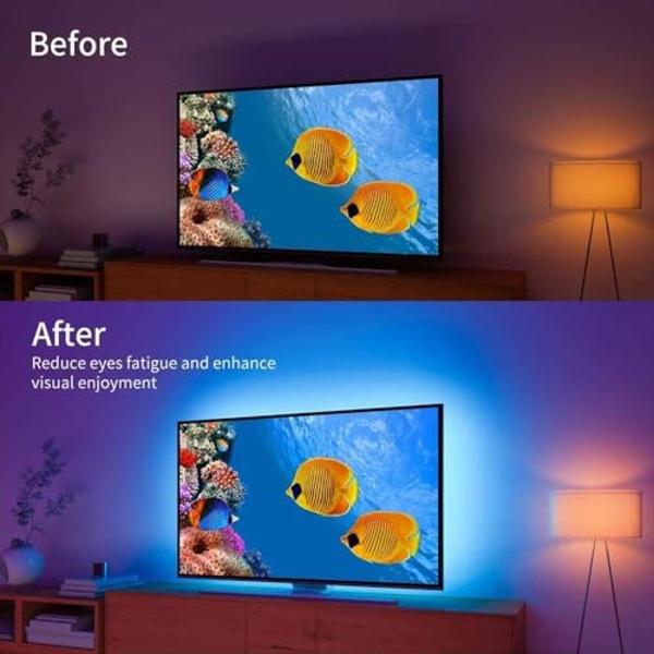 ZSLAIFU COB LED Strip Lights Multi-Colored Strip Light 3.28FT, 5V Dimmable LED Light Strip, Flexible USB LED Strip for Cabinet, TV Backlighting, Bedroom, Kitchen, Home DIY Lighting