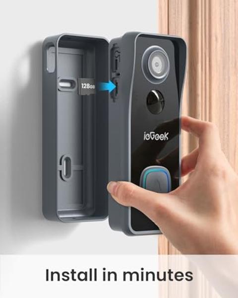 eufy Security Video Smart Lock E330, 3-in-1 Camera+Doorbell+Fingerprint Keyless Entry Door Lock, Smart Built-in Wi-Fi Deadbolt for Front Door, Auto Lock, App Remote Control, Easy I