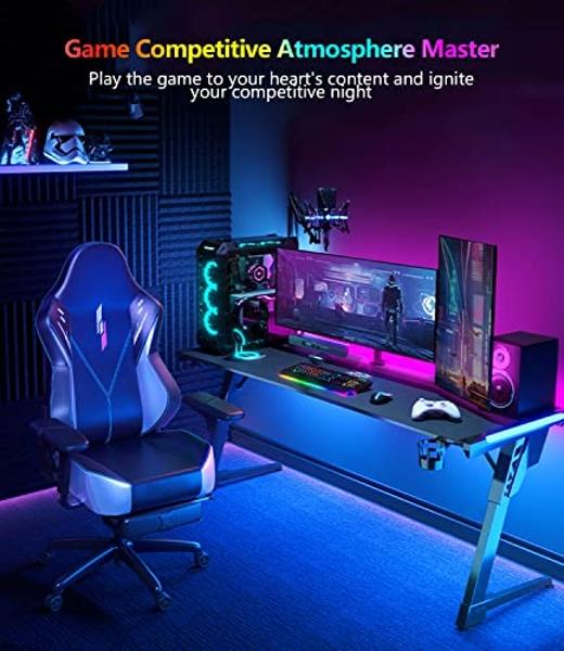 TUNICHX COB LED Strip Lights DC 12V LED Lights Flexible Super Bright LED Strips,16.4ft 3000K Warm White,CRI 90+,2400LEDs High Density Uniform Light for Home Room Decor (No Adapter 
