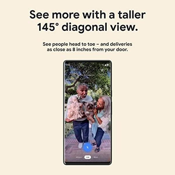 Google Nest Doorbell - (Wired, 2nd Gen) - Wired Video Doorbell Camera - Doorbell Security Camera - Ivy