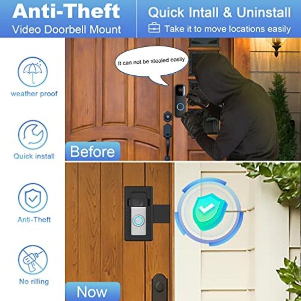 ieGeek Doorbell Camera Wireless No Subscription - Wireless Video Doorbell with Chime, Doorbell with Camera 1080P Grey, Voice Changer, 2-Way Audio, PIR Motion Detection, 2.4Ghz WiFi
