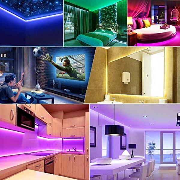 Outdoor LED Strip Lights Waterproof 3000K, 16.4ft IP67 High Density LED Tape Light, 600 LEDs/Reel, 252~300LM/ft, UL-Listed, 12V Dimmable Rope Lights for Home, Balcony, Roof, Backya