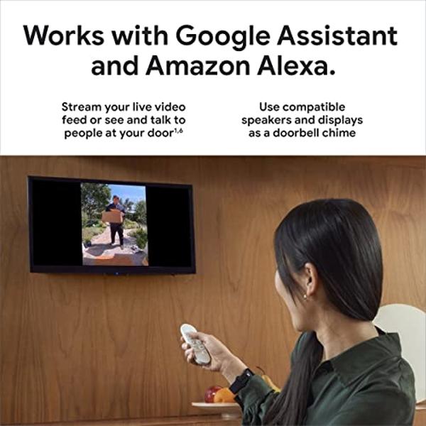 Google Nest Doorbell - (Wired, 2nd Gen) - Wired Video Doorbell Camera - Doorbell Security Camera - Ivy