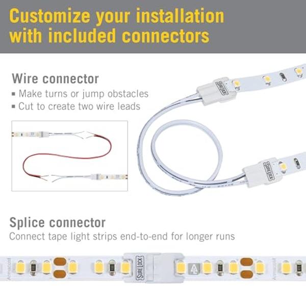 Armacost Lighting 132230 16.4 ft. LED Tape Light Soft White (2700K) RibbonFlex Pro Series 60, Dimmable, 250 Lumens per ft., 12-Volt