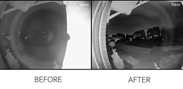 45° Corner Mount Wedge Compatible with Google Nest Hello Video Doorbell 1st Generation - Wired | Lets You Point Doorbell, Better Night Picture, Reduced Infrared Glare, Made in UK
