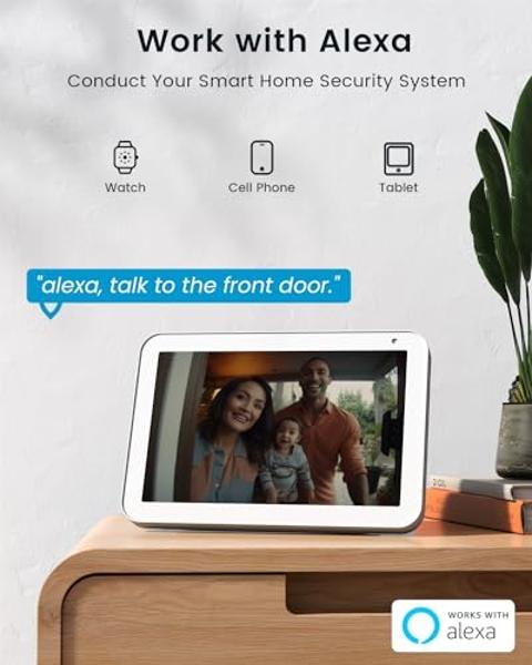 ieGeek Doorbell Camera Wireless No Subscription - Wireless Video Doorbell with Chime, Doorbell with Camera 1080P Grey, Voice Changer, 2-Way Audio, PIR Motion Detection, 2.4Ghz WiFi