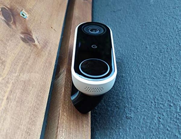 45° Corner Mount Wedge Compatible with Google Nest Hello Video Doorbell 1st Generation - Wired | Lets You Point Doorbell, Better Night Picture, Reduced Infrared Glare, Made in UK