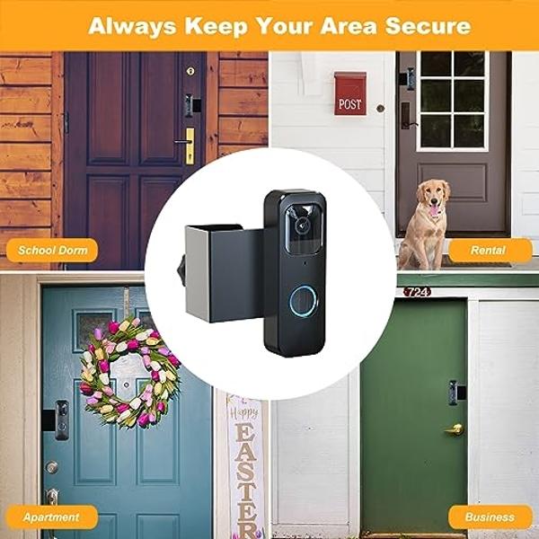 Arlo Essential Video Doorbell Wire-Free - HD Video, 180° View, Night Vision, 2 Way Audio, Direct to Wi-Fi No Hub Needed, Wire Free or Wired, Black - AVD2001B, 1 Count (Pack of 1)
