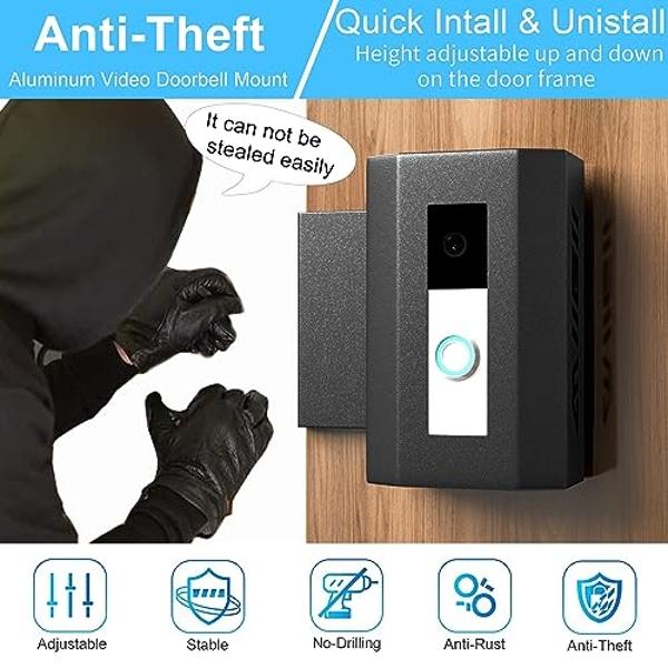 Wireless Doorbell, Waterproof Door Bell Kit, Distinguish front and rear doors, Over 1000 feet Range and 60 Chime, 5 Levels Volume and LED Flash, for Home Office Classroom