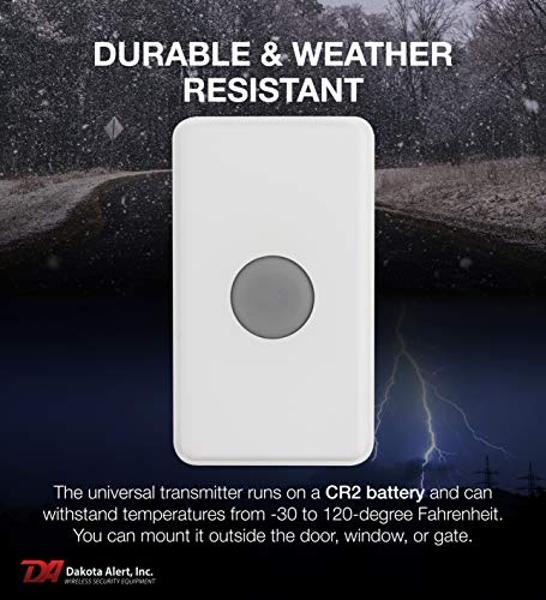 Dakota Alert Wireless Doorbell - UTDCR-4000 One Mile Long Range Wireless Door Bell 4000ft, Doorbell, Panic Button, Mailbox Alert System, Universal Transmitter & DCR-4000 Wireless R