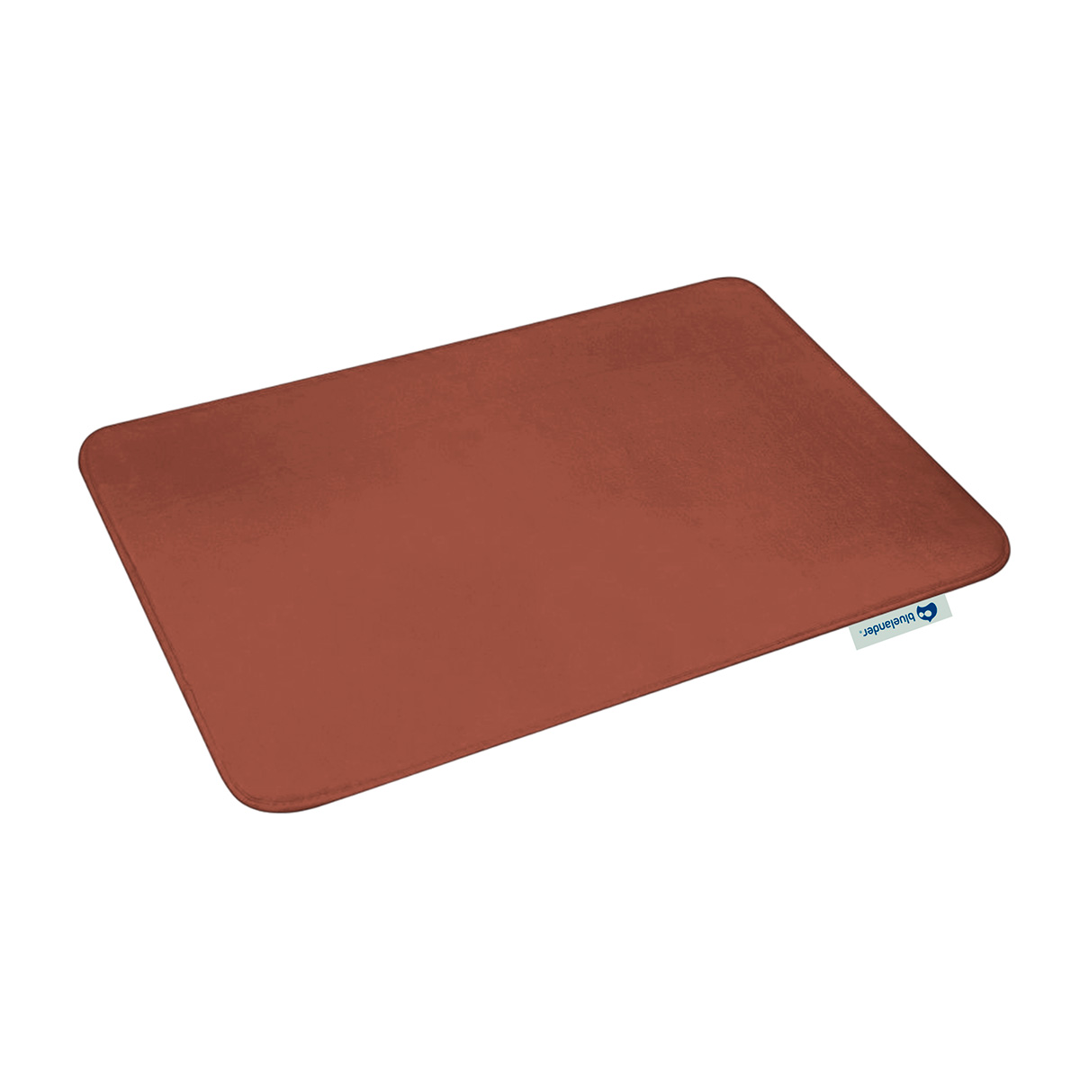 Tapete de Baño Antiderrapante Memory Foam de Terciopelo Café Bluelander