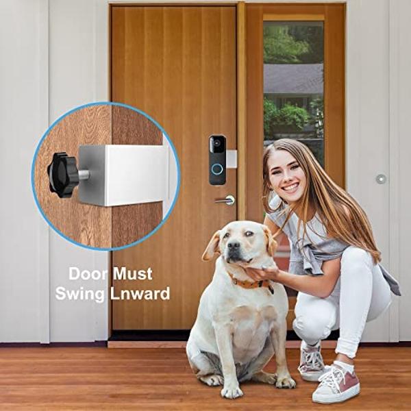 Blink Doorbell Mount, Adhesive Mounting Bracket for Blink Video Doorbell, No Drilling Door Mount, Accessories for Blink Home Security System ,Blink Doorbell is NOT Included (Silver