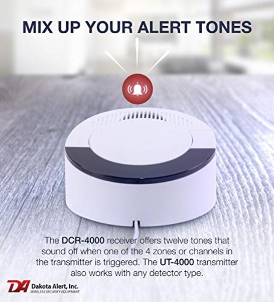 Dakota Alert Wireless Doorbell - UTDCR-4000 One Mile Long Range Wireless Door Bell 4000ft, Doorbell, Panic Button, Mailbox Alert System, Universal Transmitter & DCR-4000 Wireless R