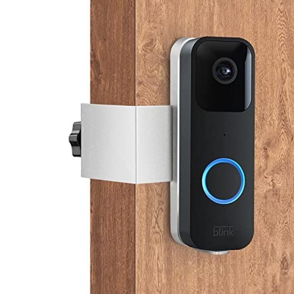 Blink Doorbell Mount, Adhesive Mounting Bracket for Blink Video Doorbell, No Drilling Door Mount, Accessories for Blink Home Security System ,Blink Doorbell is NOT Included (Silver