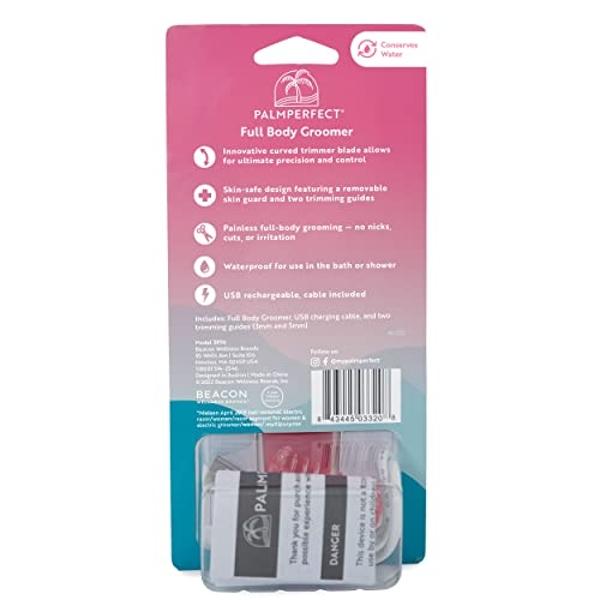 Clio PALMPERFECT Women's Electric Shaver and Bikini Trimmer - Versatile Cordless Wet Dry Shaver, Close, Gentle Shave Without Irritation or Discomfort, Perfect for Legs, Underarms, 