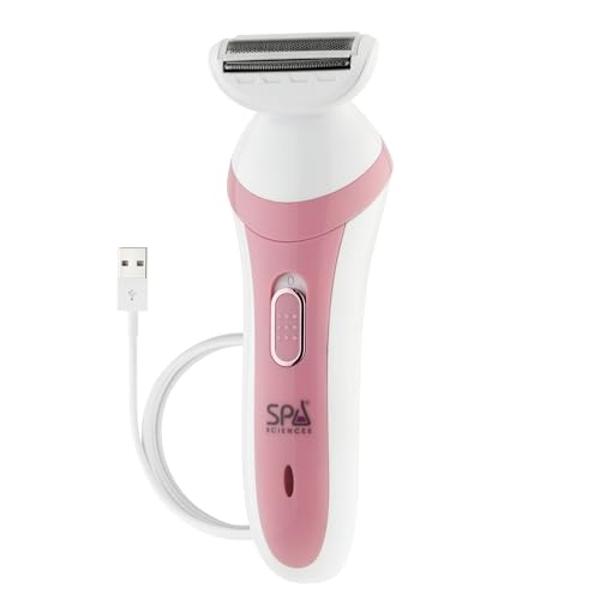 LADYSPOT™ Electric Razors for Women, Shaving and Grooming Sets with 3 Gurad and Replaceable Ceramic Blade Heads, Bikini Trimmer Women Pubic Hair Trimmer, No Nick, No Cut, No Razor 