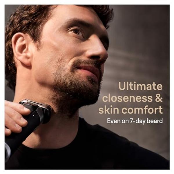 Braun Series 9 9517s PRO+ Electric Razor for Men, 5 Pro Shave Elements & Precision Long Hair ProTrimmer, Charging Stand, Braun’s Best for Smooth Skin, Wet & Dry Electric Razor with