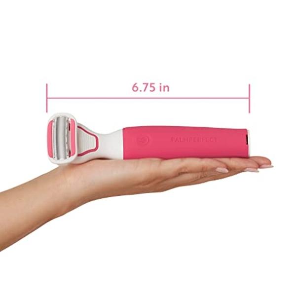Clio PALMPERFECT Women's Electric Shaver and Bikini Trimmer - Versatile Cordless Wet Dry Shaver, Close, Gentle Shave Without Irritation or Discomfort, Perfect for Legs, Underarms, 