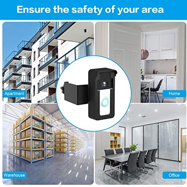 Anti-Theft Doorbell Mount for Apartment, No Drill Door Bell Holder Compatible for Ring Doorbell, Blink Video Doorbell, Google Doorbell & Most Video Doorbell, Doorbell Kits for Door